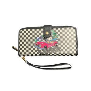 Lany Betty Boop Hollywood Checkered Wristlet Wallet